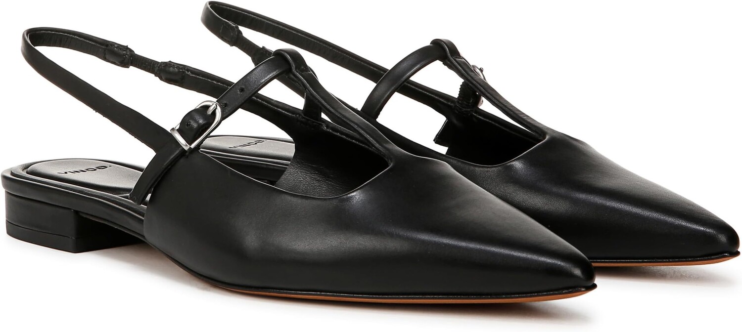 

Туфли на плоской подошве Vince Iliana Slingbacks, цвет Black Leather