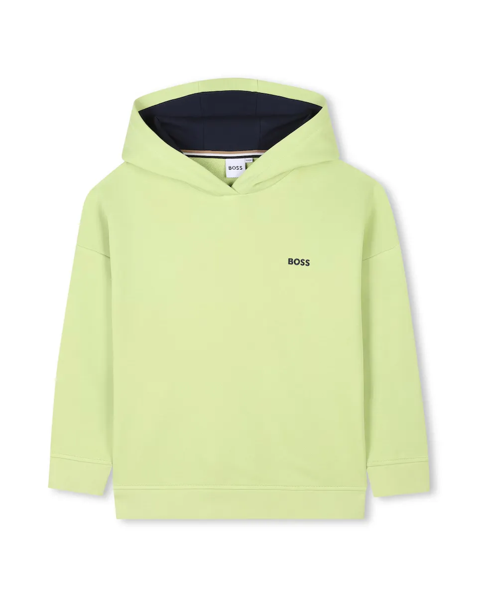 

Зеленая мальчишеская толстовка с длинными рукавами BOSS Kidswear, зеленый