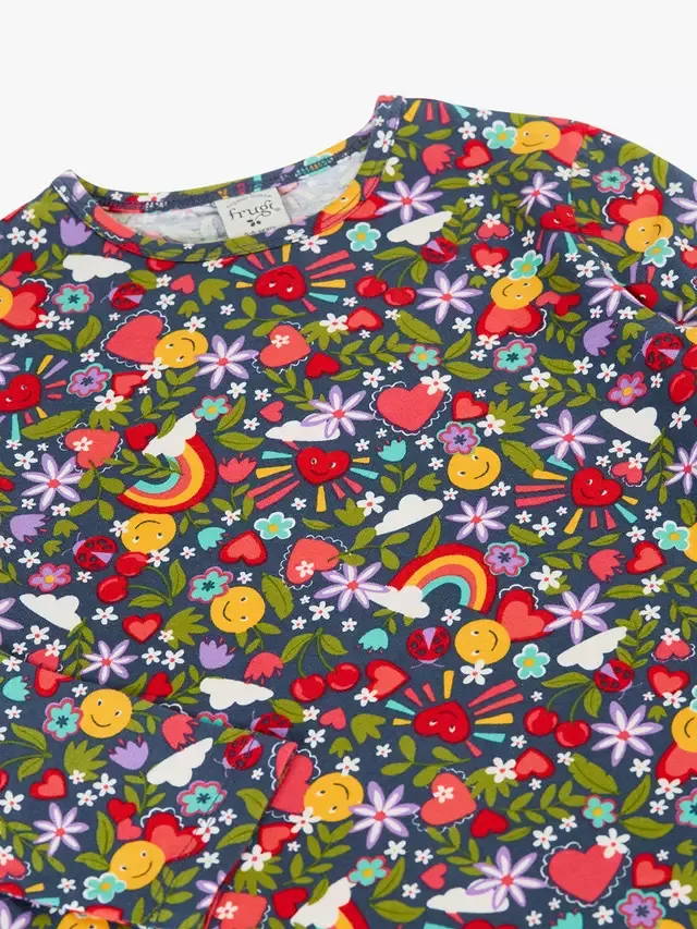 Детская хлопковая футболка Bryher из эластичного хлопка, Happy Days Frugi — фото 2