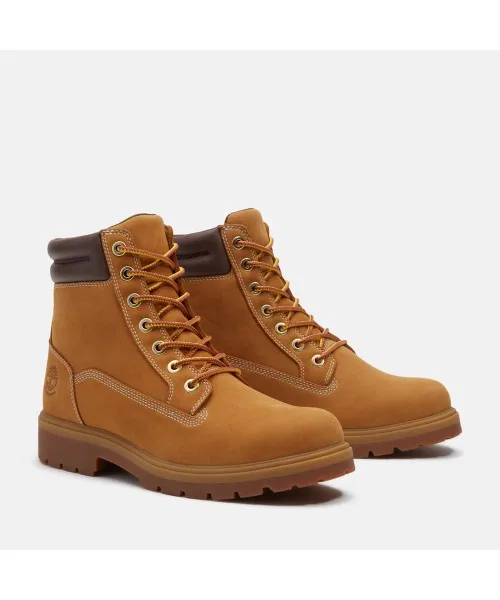 Ботинки водонепроницаемые Timberland Альба Фоллс 6 дюймов, цвет пшеничный — фото 3