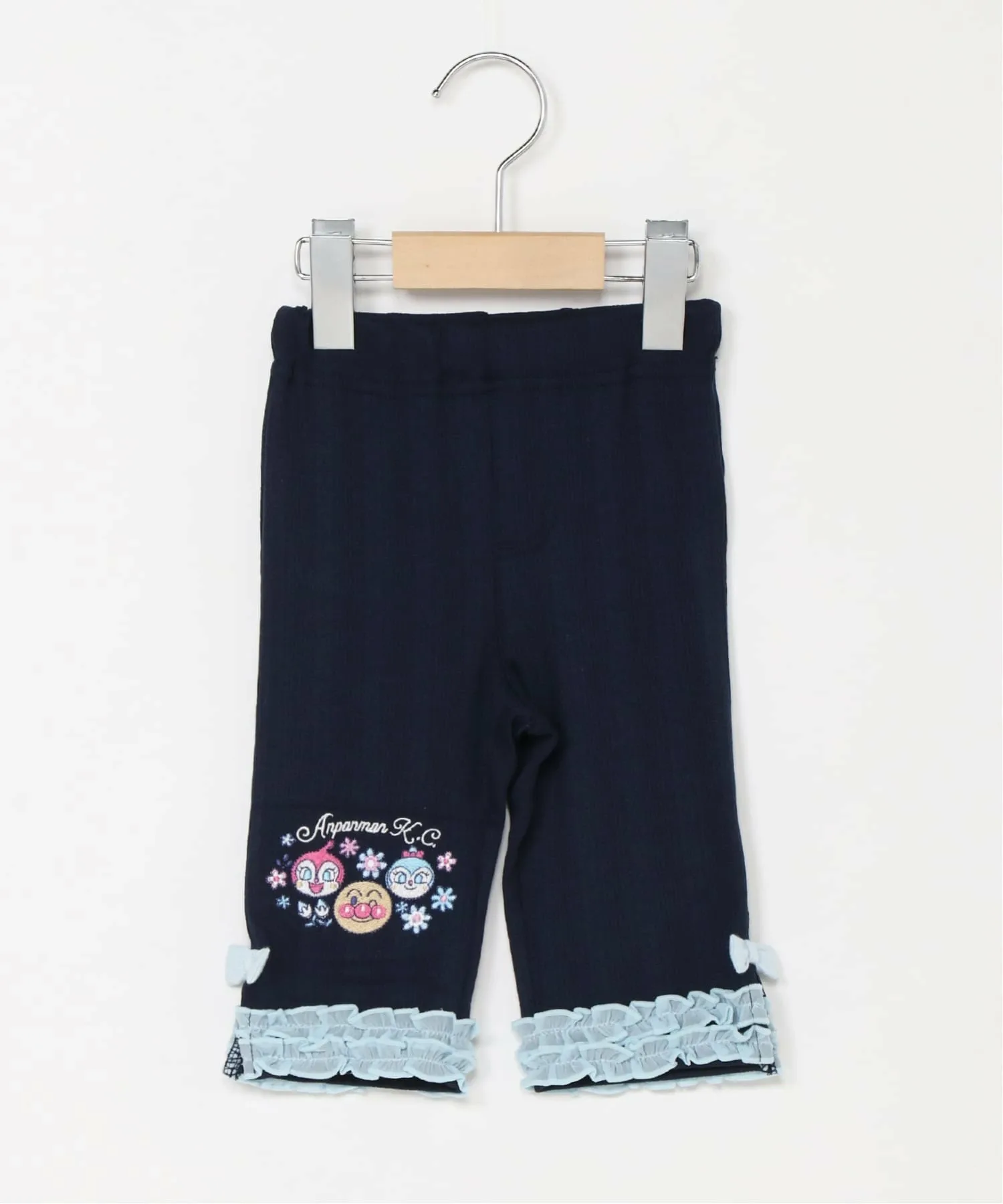 Детская коллекция ANPANMAN / (K) Леггинсы из шифона с оборками, длина 3/4 Anpanman Kids Collection, Navy