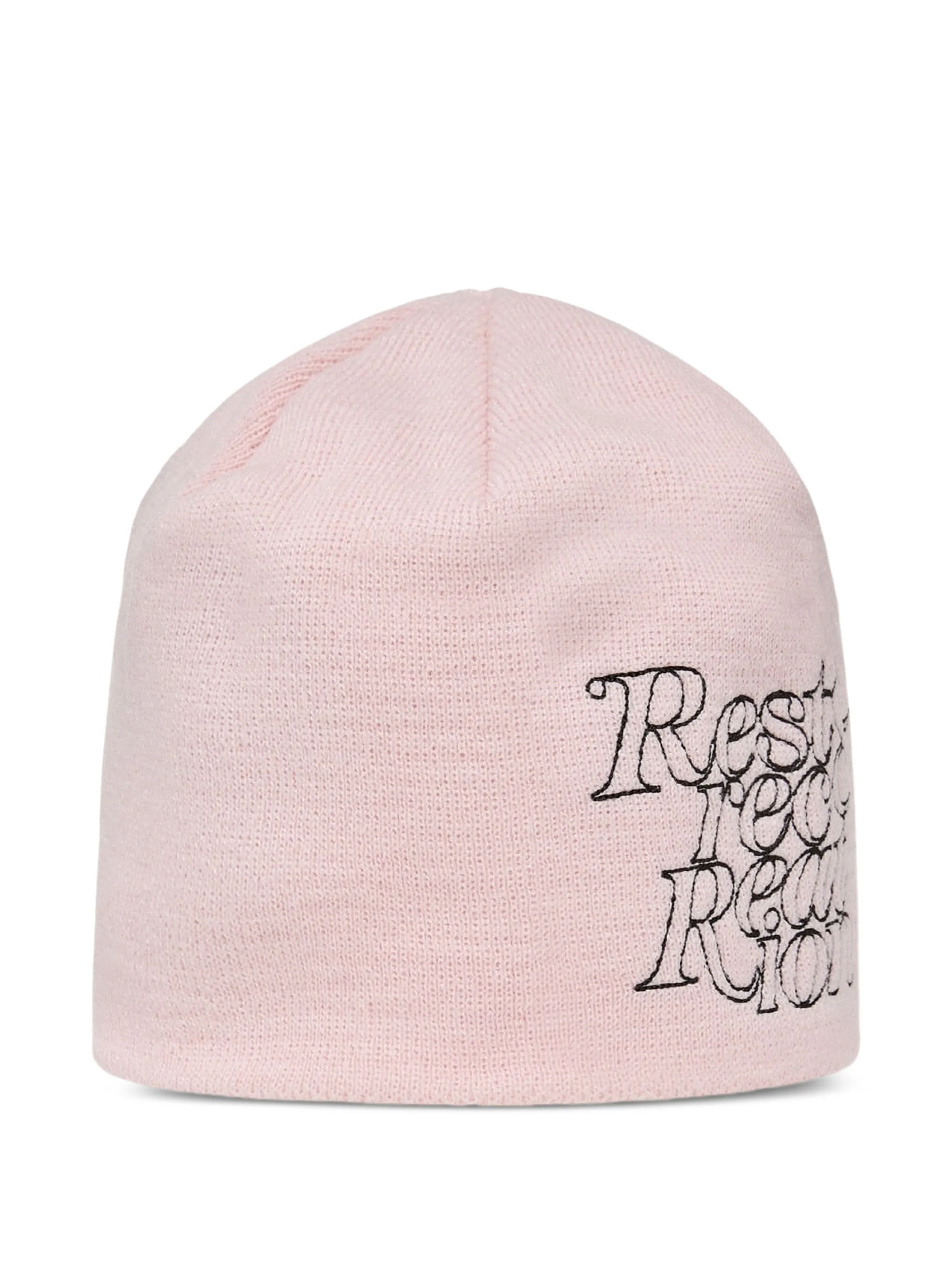 

Шапка бини с логотипом Rest&Recreation, розовый
