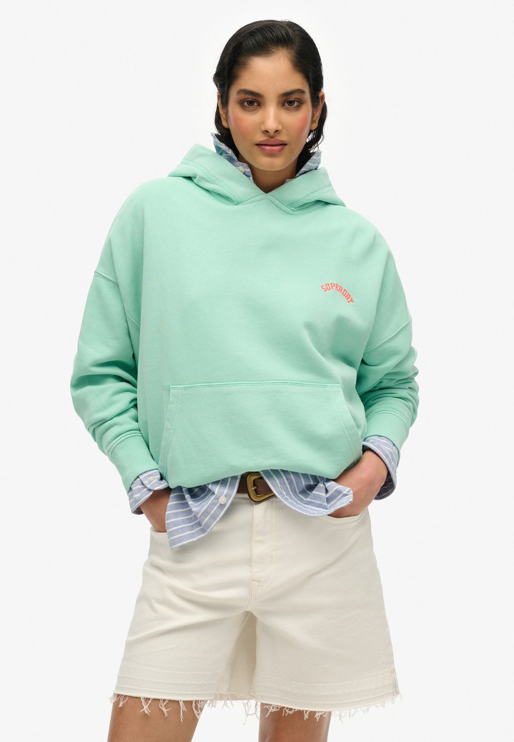 

Толстовка ESSENTIAL LOGO - Hoodie Superdry, зеленый