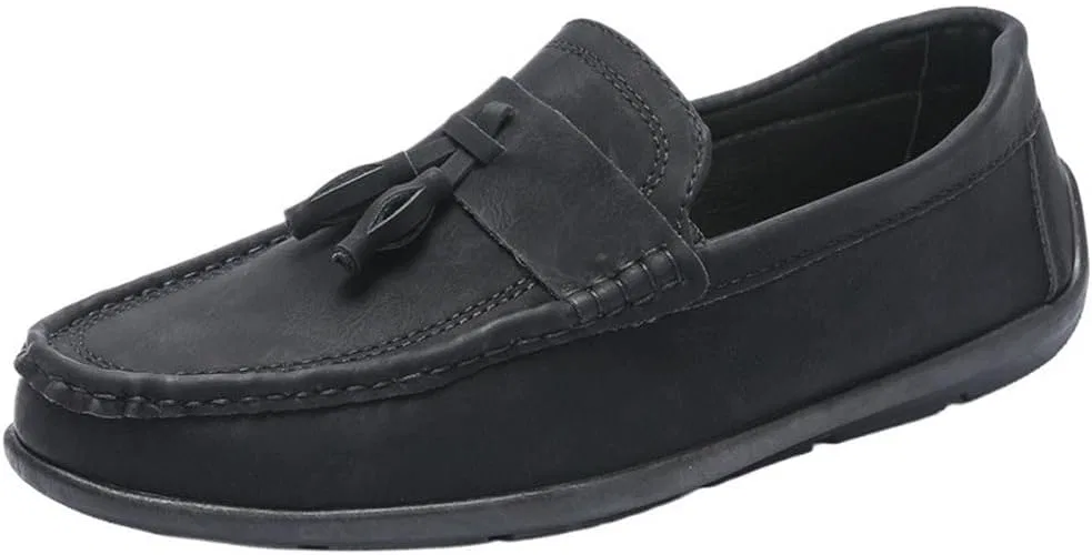 Лоферы замшевые Men's Vintage Slip-On Loafers, черный UOPYNE