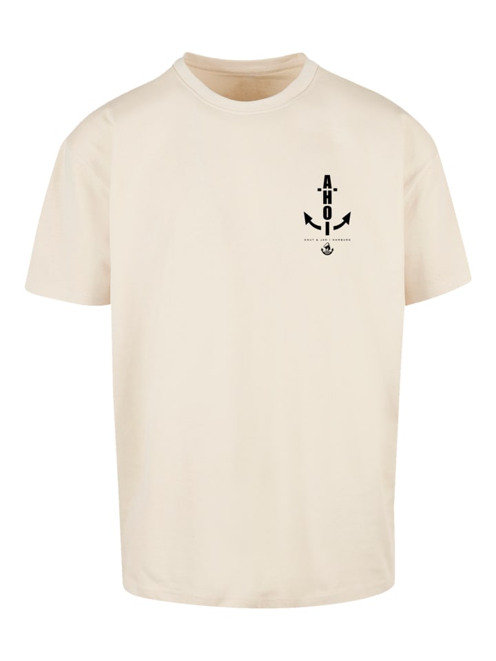 

Футболка большого размера Ahoi Anker Knut & Jan Hamburg цвета песок F4NT4STIC, Бежевый, Футболка большого размера Ahoi Anker Knut & Jan Hamburg цвета песок F4NT4STIC