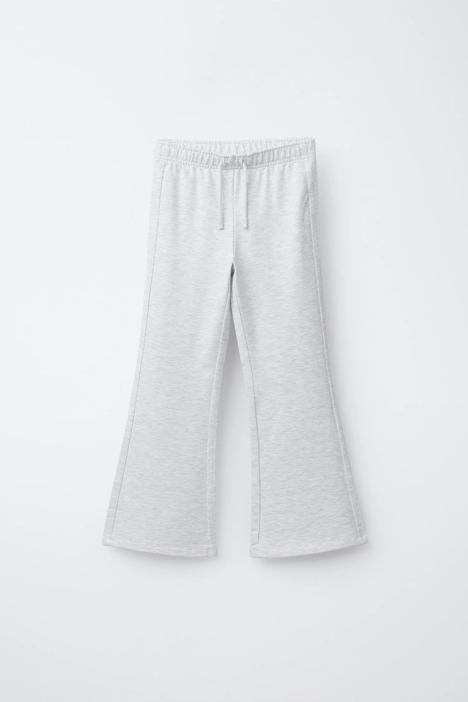 Расклешенные плюшевые брюки Zara, серый