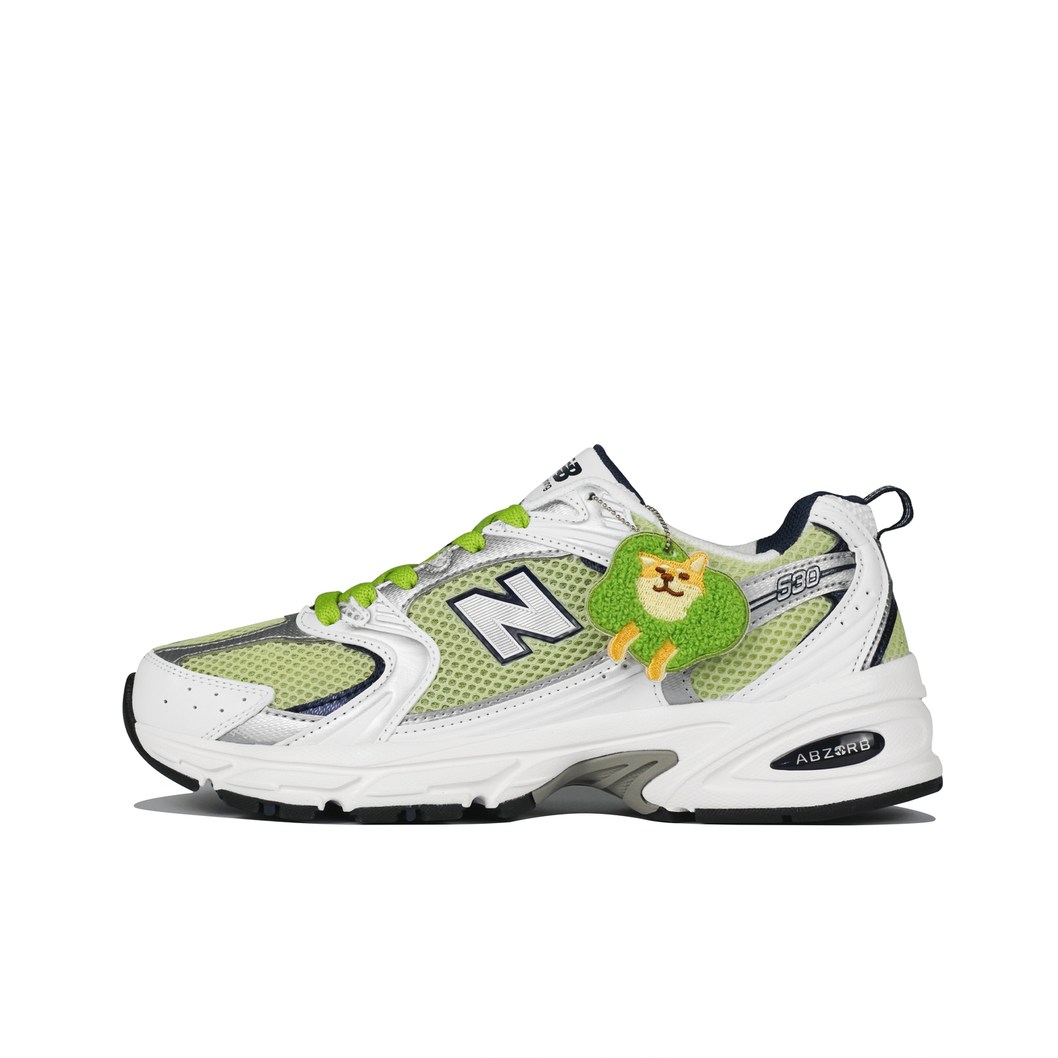 

New Balance Кроссовки для бега NB 530 Low top Unisex белые зеленые