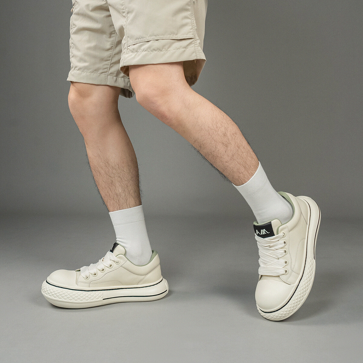 

Кроссовки Anthony Miles Skateboarding Shoes Men Low-top White, белый