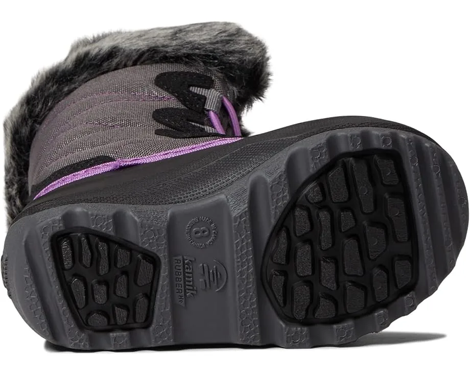Ботинки Kamik Kids Snowangel (Toddler/Little Kid/Big Kid), Charcoal/Orchid — фото 3