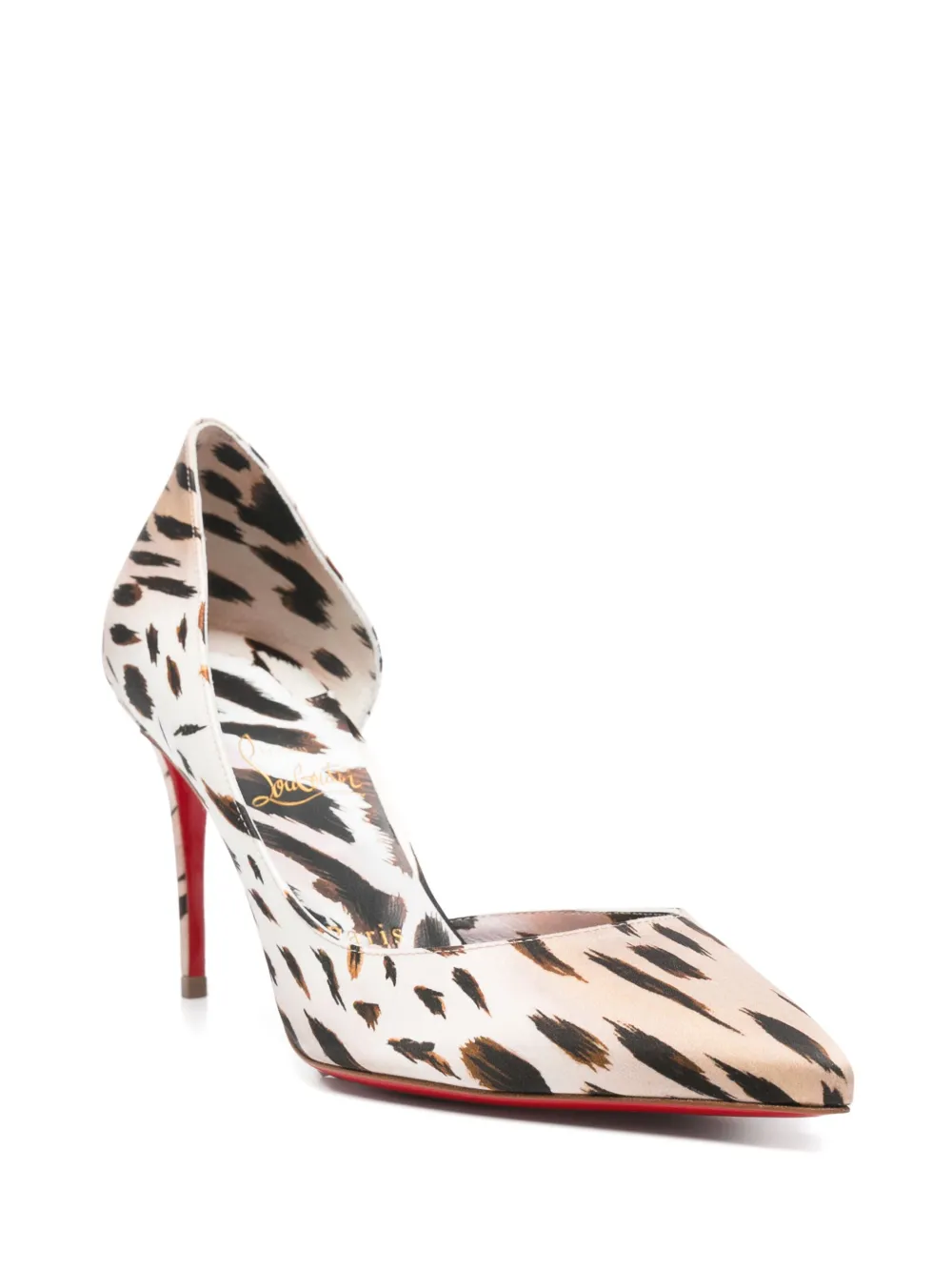 Туфли с анималистичным принтом Christian Louboutin, нейтральный — фото 2