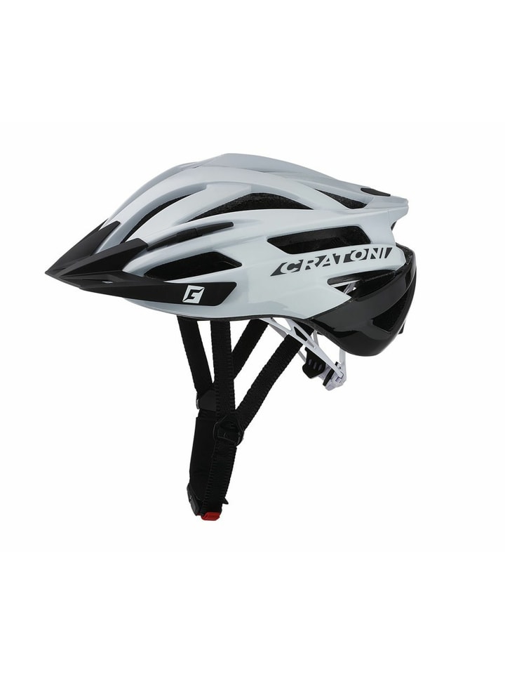 

Cratoni Велосипедный шлем для горного велосипеда Agravic, бело-черный глянцевый