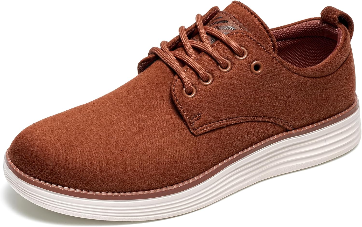 

Мужские оксфорды: удобные классические деловые туфли на шнуровке для работы, офиса, свадьбы, прогулок и вождения Larwen, коричневый