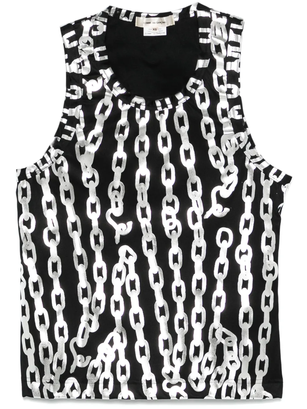 

Топ с принтом COMME DES GARCONS, черный