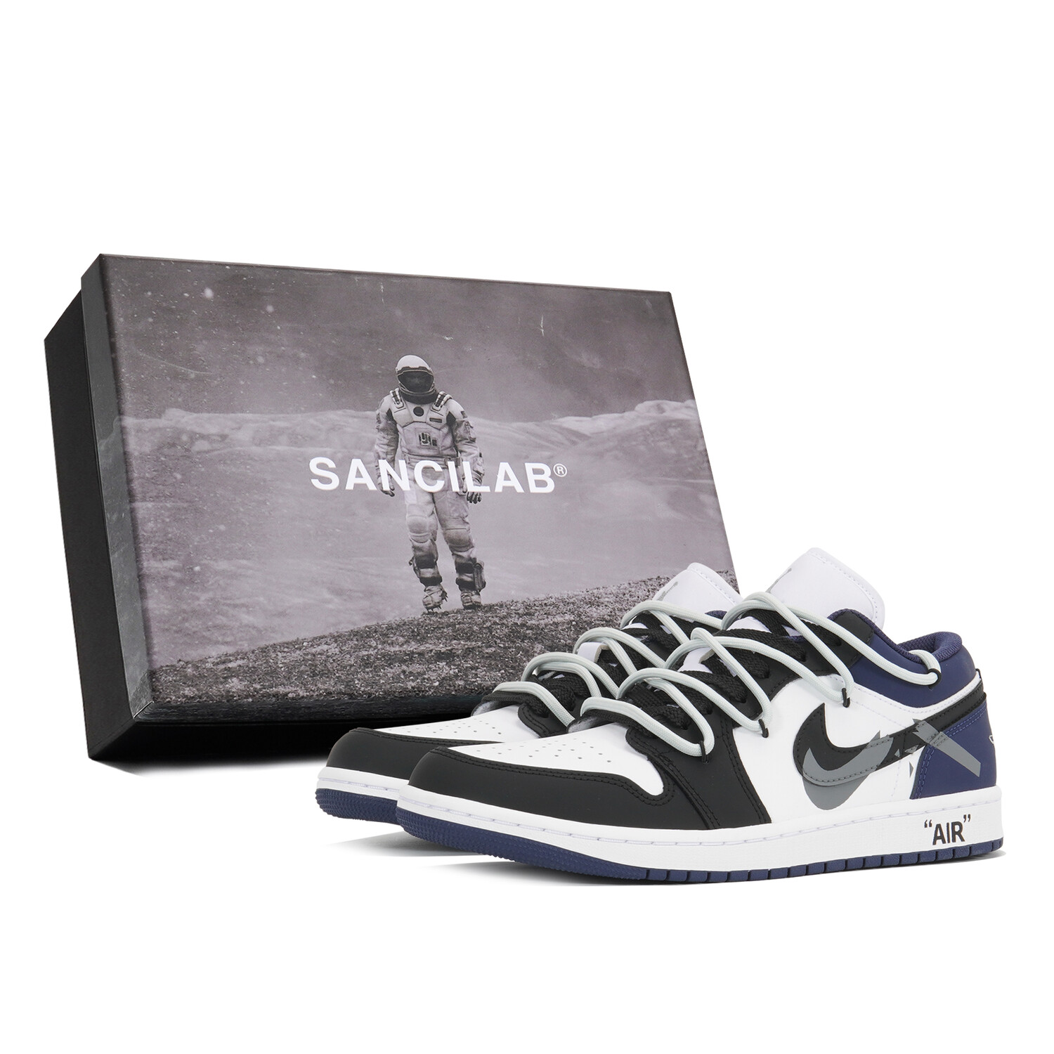 

Баскетбольные кроссовки Air 1 Vintage Unisex Low-Touch Blue Jordan