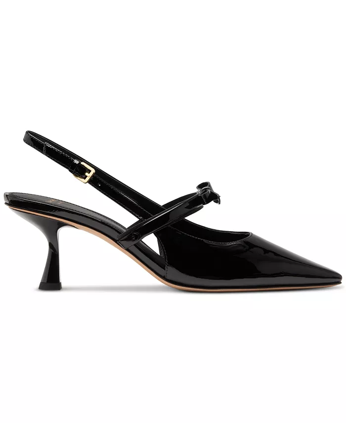 Женские туфли Carolina Slingback на каблуке-рюмочке kate spade new york, черный — фото 2