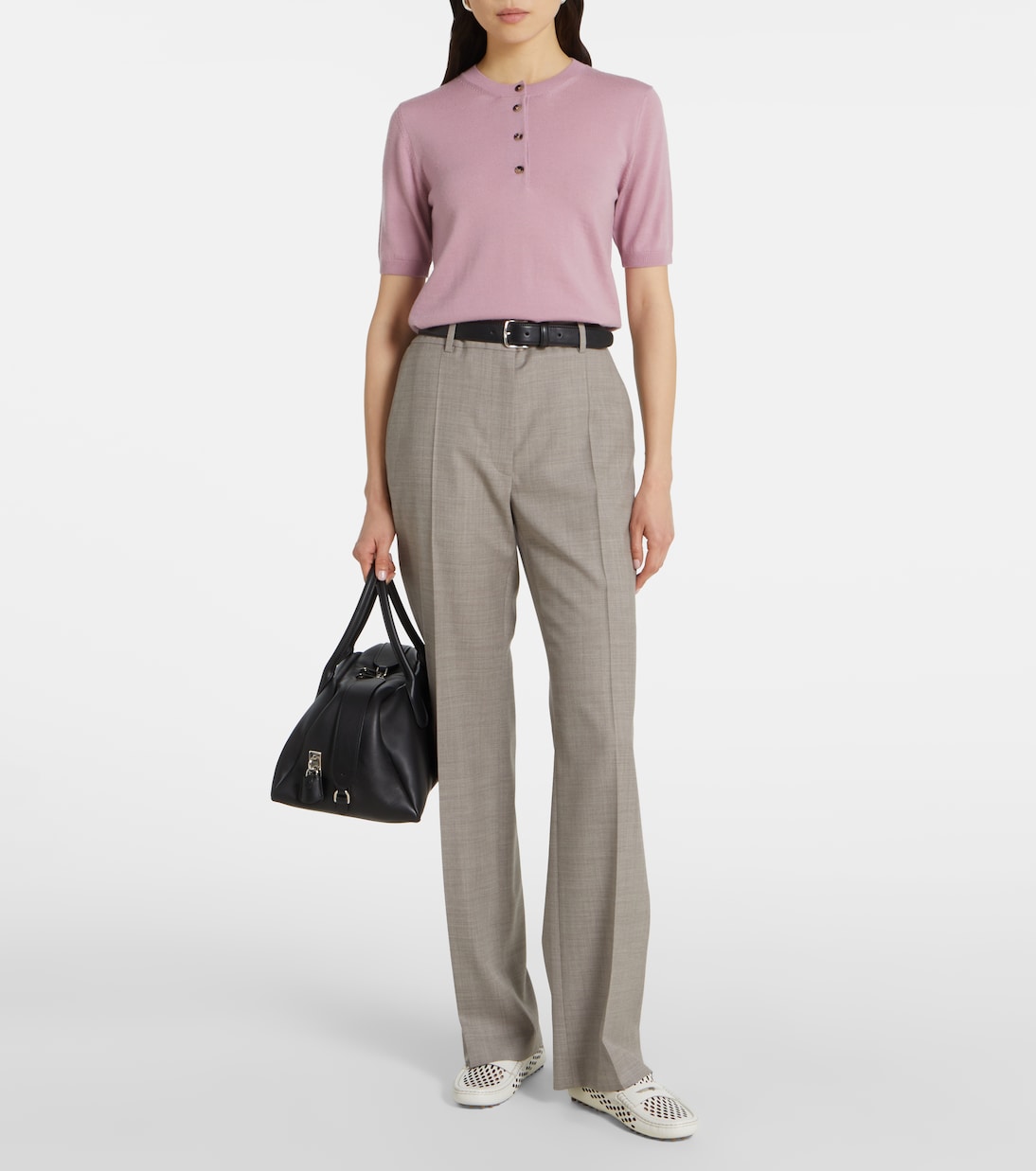 Кожаные туфли для вождения Gommino с вырезом Tod's, Bianco Calce — фото 3