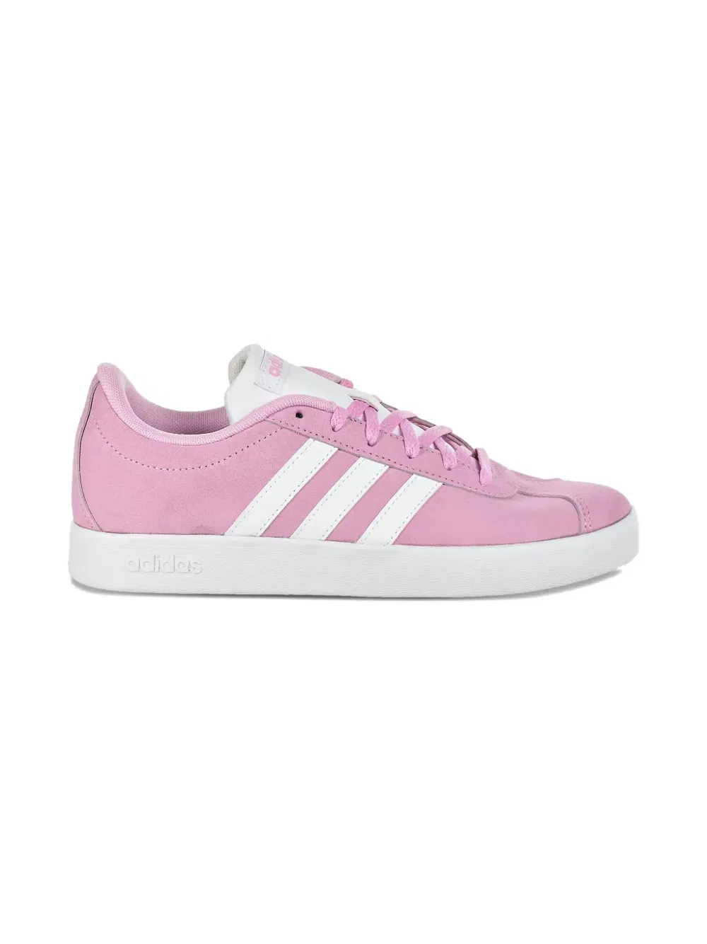 Кроссовки VL Court 2.0 "розово-белые" Adidas Kids — фото 2