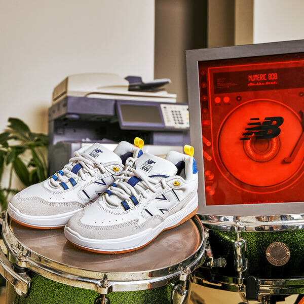 Кроссовки New Balance Numeric Tiago Lemos 808 'White blue', белый — фото 3