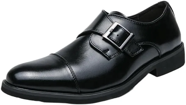 Лоферы мужские кожаные на каблуке, Black UOPYNE