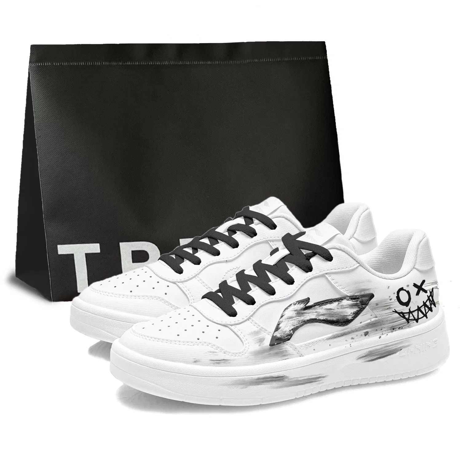 Кроссовки повседневные Li-Ning Floating Boat Ink Shadow Black and White