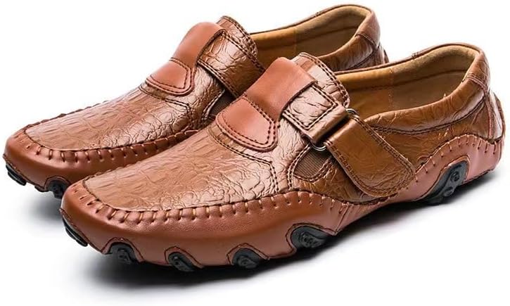 

Мужские повседневные и формальные туфли с пряжкой больших размеров Waolsu, коричневый