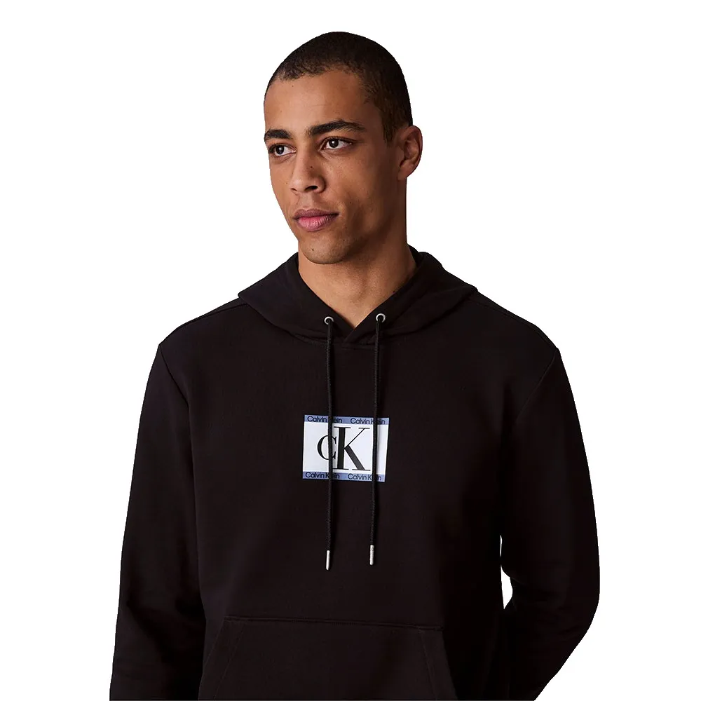 Толстовка Calvin Klein Monologo 350 Terry LV04RC286G, черный — фото 4