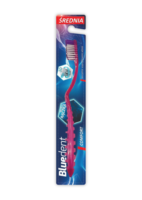 

Зубная щетка Bluedent Comfort, средняя, 1 шт.