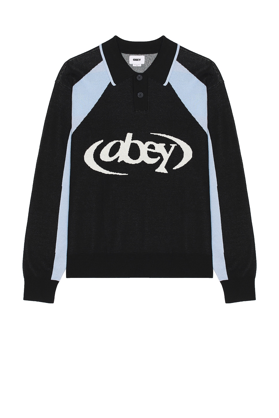

Футбольный свитер-поло Obey, faded black multi