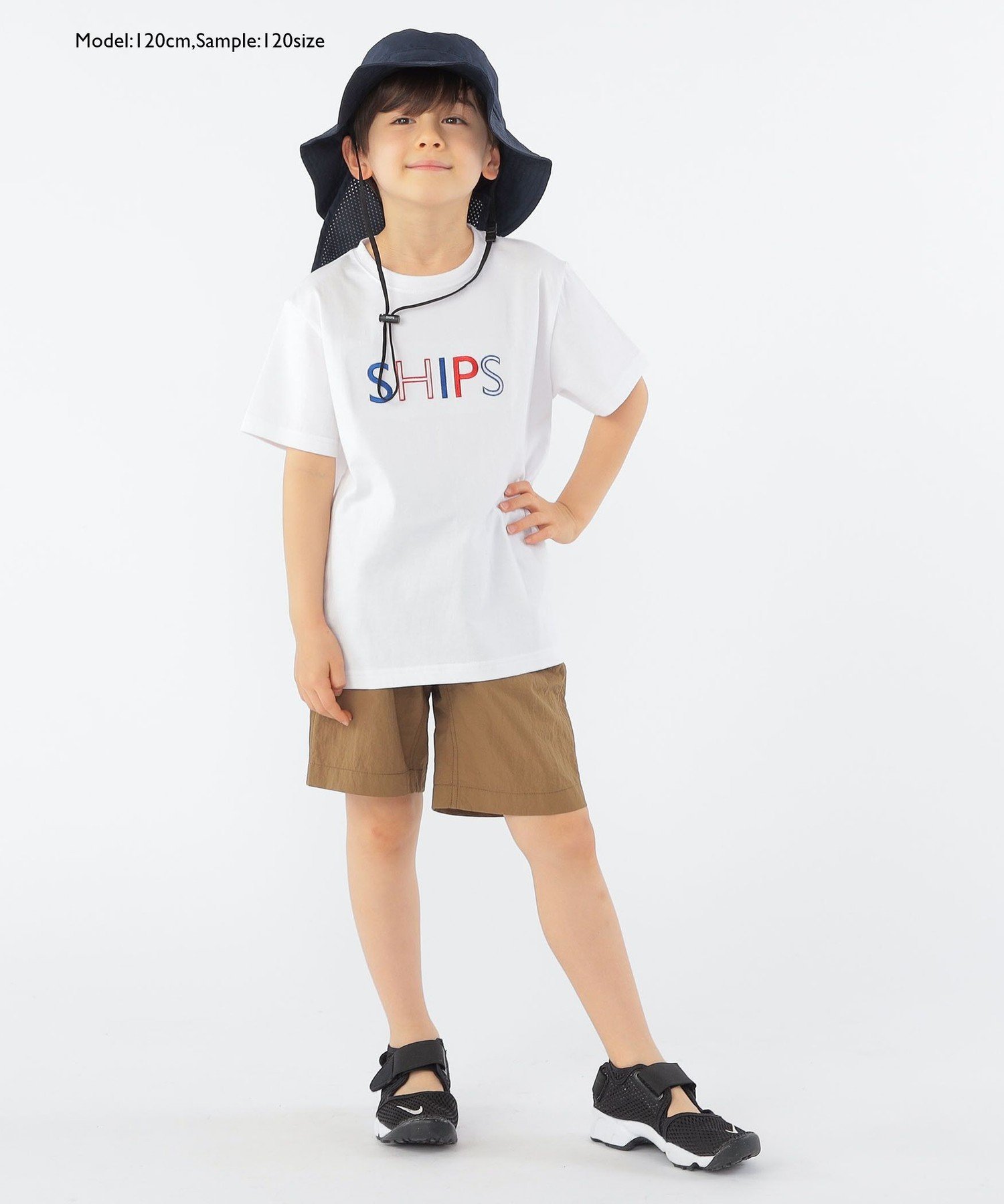 Шорты Gramicci: 100-160 см / Прочные нейлоновые шорты SHIPS KIDS, Camel — фото 4