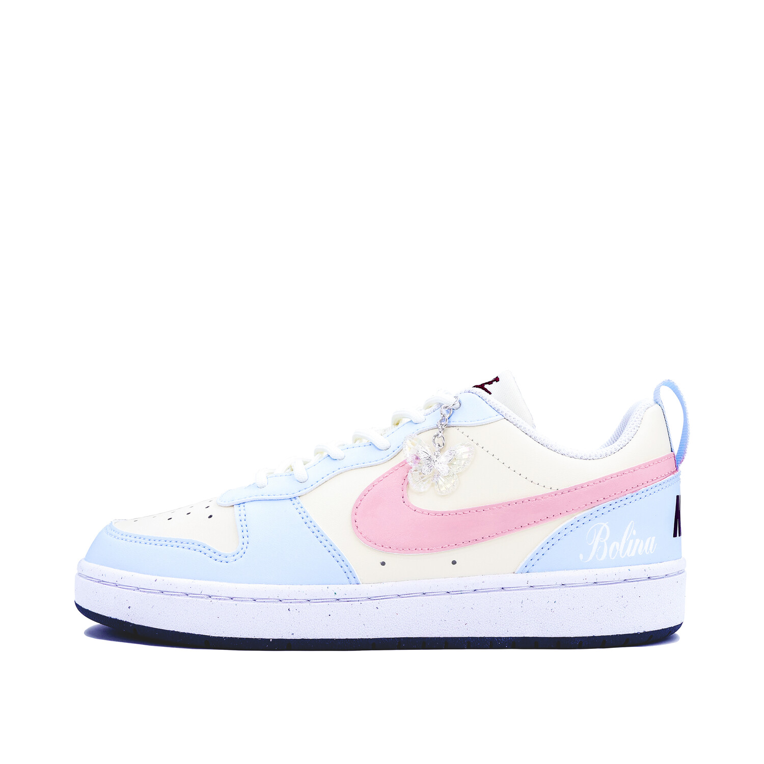 

Кроссовки Nike Court Borough Skateboarding Shoes Women's Low-top, цвет Pink Sea