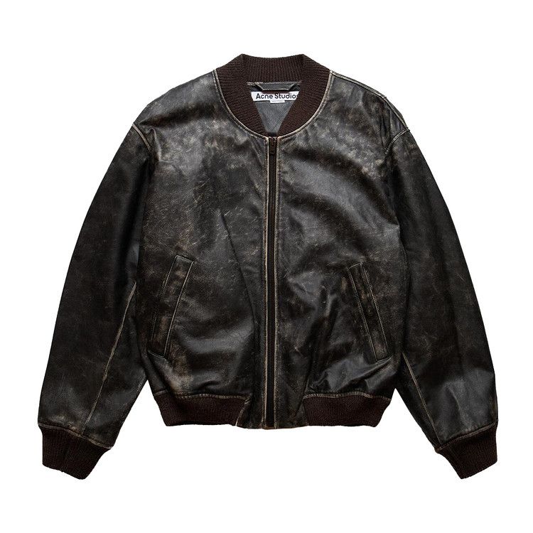 

Куртка Acne Studios Liev Leather Bomber Jacket, Black