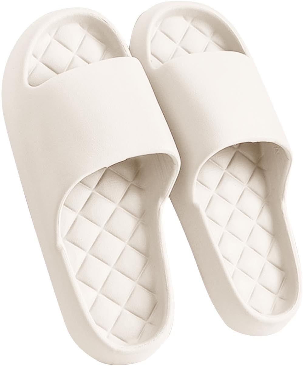 

Унисекс шлепанцы для душа для мужчин и женщин, легкие, с противоскользящей подошвой, для ванной, пляжа, дома и спа Generic, белый