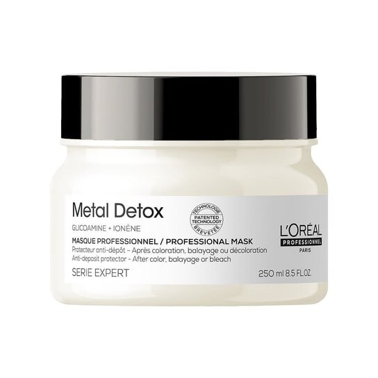 

Маска, защищающая волосы после окрашивания, 250 мл L'Oreal Professionnel, Serie Expert Metal Detox, L'Oréal Professionnel