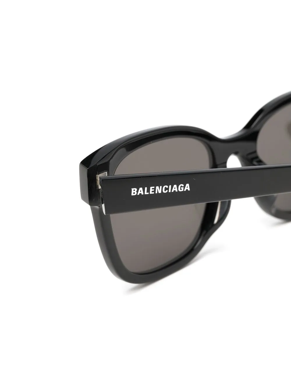 Солнцезащитные очки в квадратной оправе с логотипом Balenciaga Eyewear, черный — фото 3