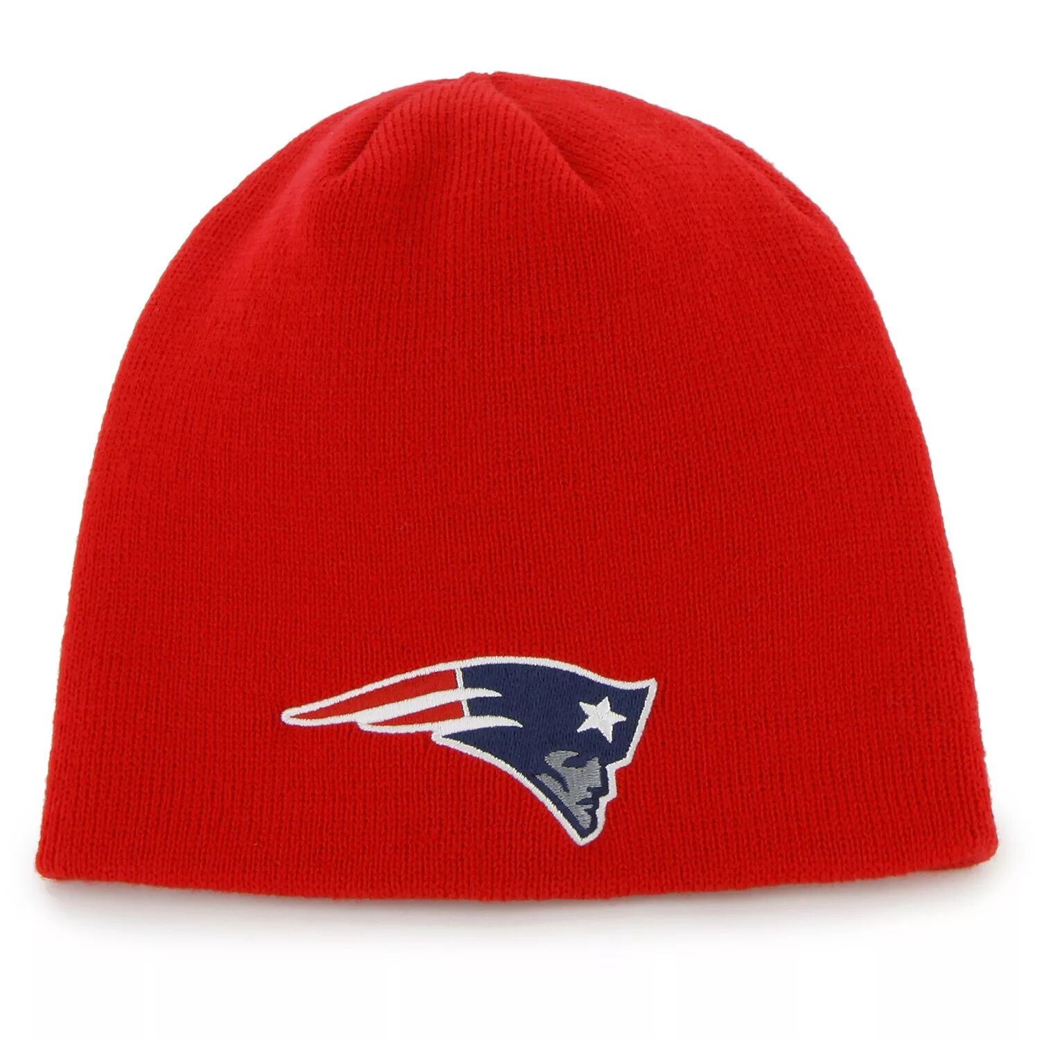 

Мужская красная вязаная шапка с логотипом '47 New England Patriots