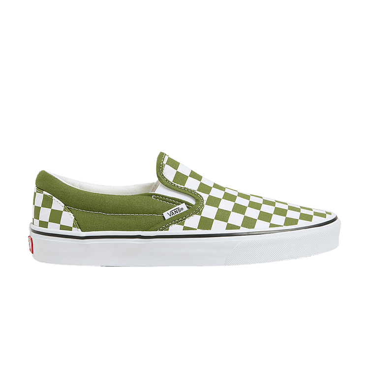 

Кроссовки Vans Classic Slip-On 'Color Theory Checkerboard - Pesto', зеленый