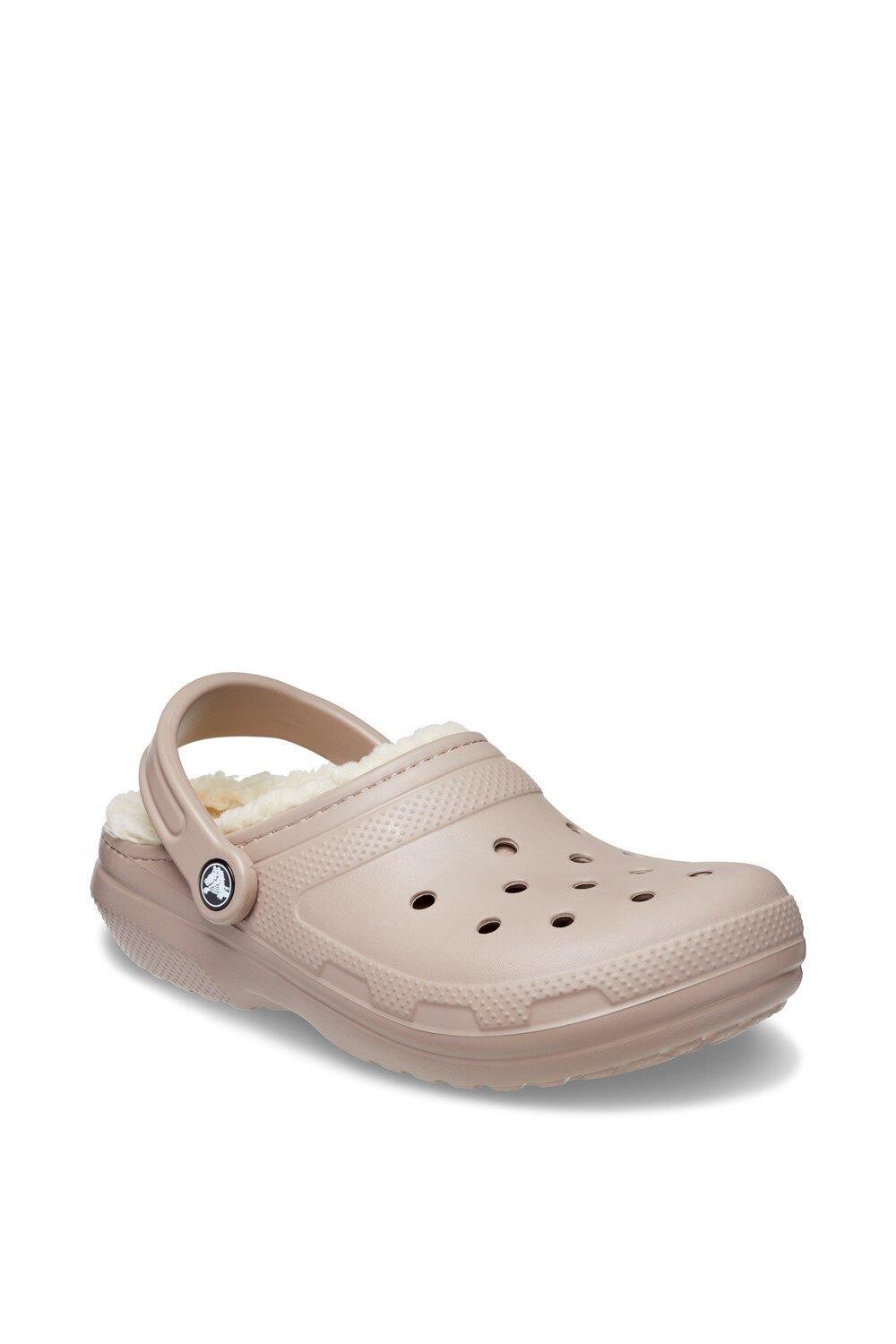 Классические сабо на подкладке Crocs, бежевый