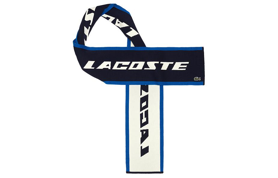 

LACOSTE Вязаный шарф унисекс синий, Blue