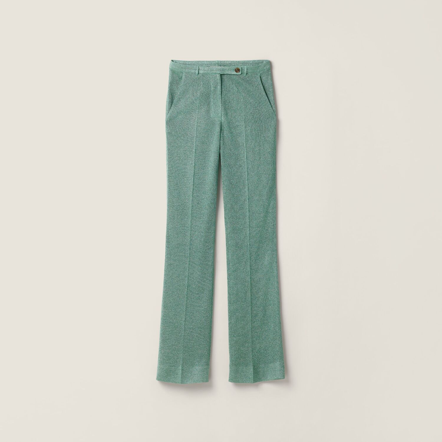 

Брюки из люрекса MIU MIU, луговой зеленый