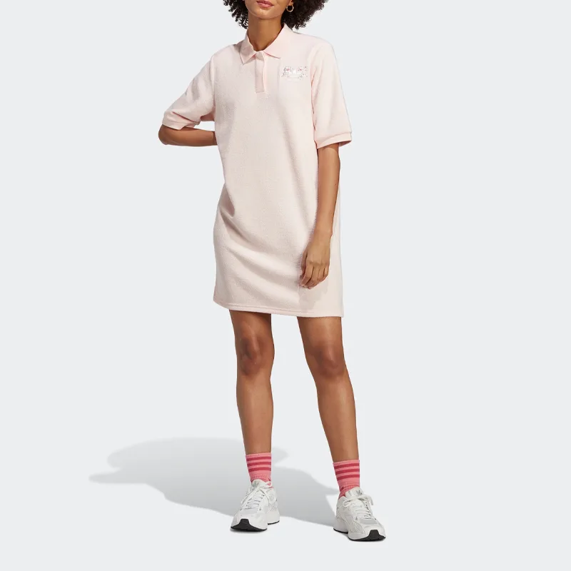 Adidas Originals Платье с коротким рукавом Cherry Blossom Limited Series в цвете ледяной кристалл розовый — фото 4