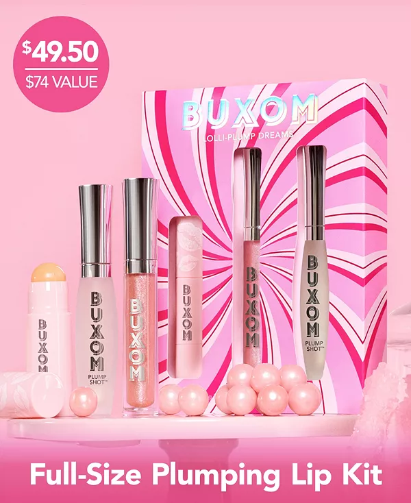Подарочный набор из 3 предметов «Леденцы-сладкие мечты» Buxom Cosmetics, sheer pink — фото 3