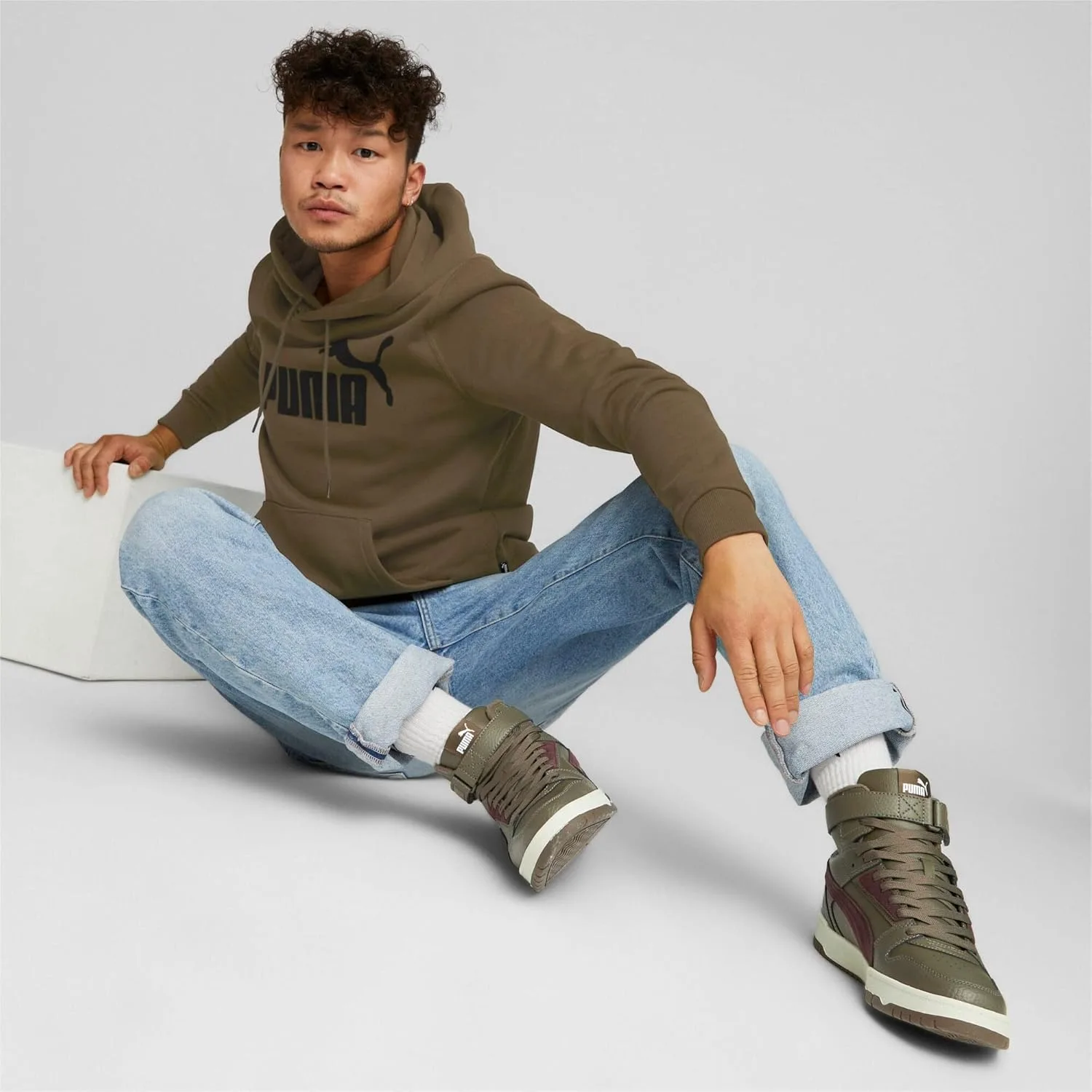 Кроссовки Puma Unisex Rbd Game WtrSneaker, оливковый/шоколадный/золотой — фото 3