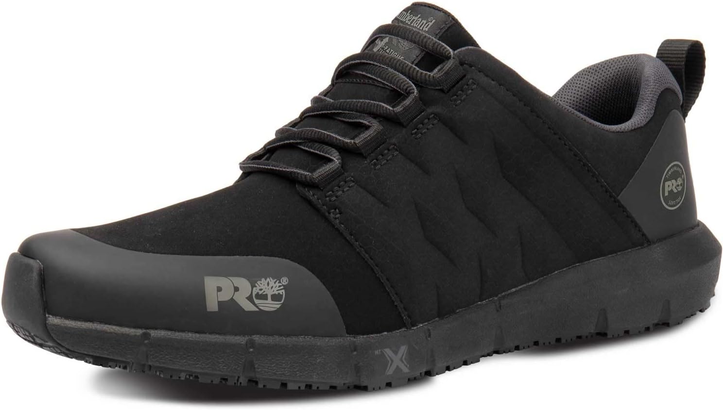 

Кроссовки Timberland PRO Radius, мужские, с мягким носком, EH, MaxTrax Slip Resistant Work Athletic, Black Raptek Pop