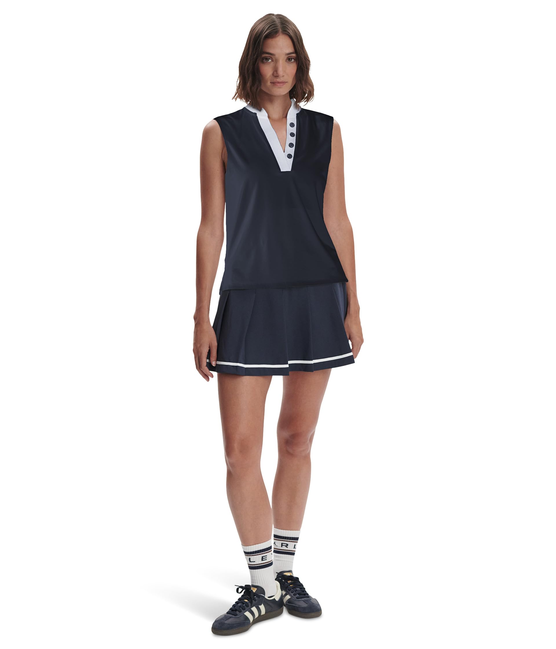 

Топ Varley Shelby Performance Tank, Blue Nights/White