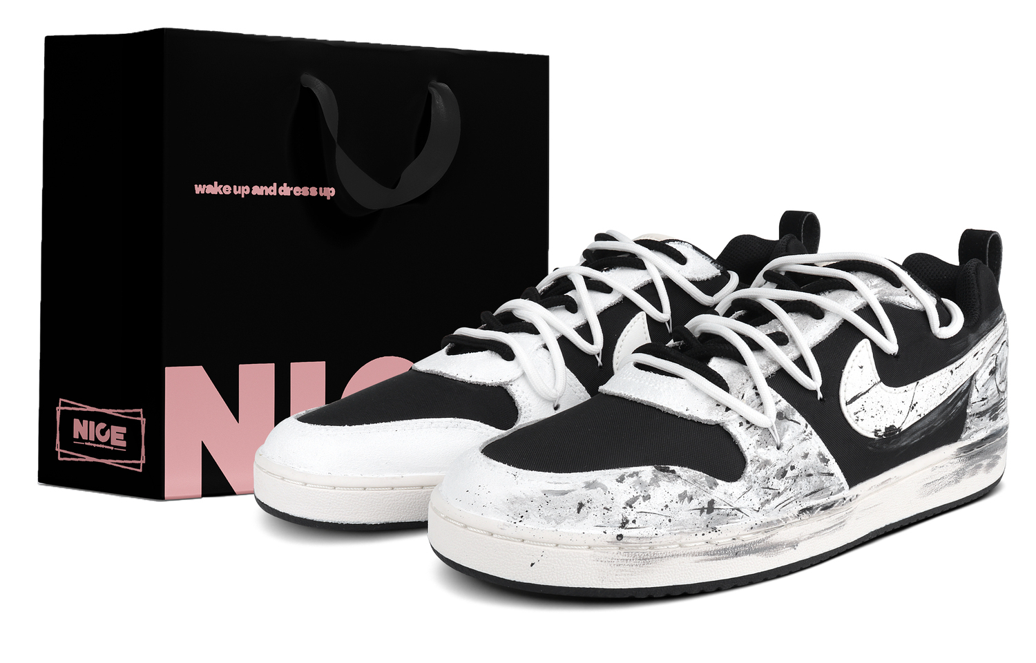 

Nike Court Borough Thermal Waterproof Abrasion Resistant Low top Skateboard Shoes Men's Black