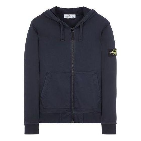 

Куртка zip hoodie 'navy blue' Stone Island, синий