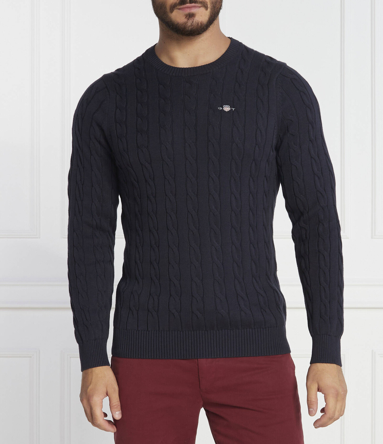

Свитер Gant Regular Fit, темно-синий