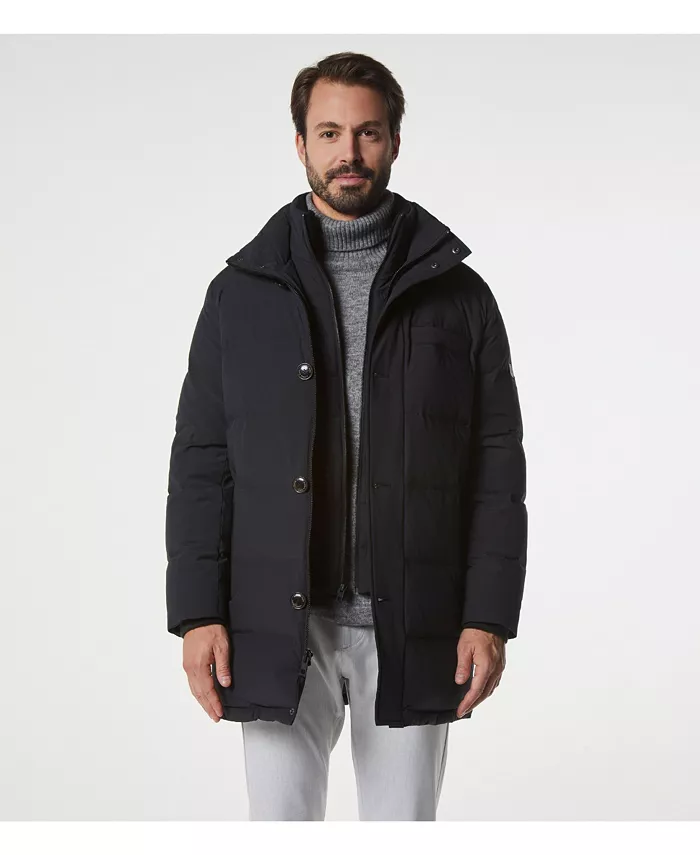 

Мужская куртка Shelton Cool Touch Down Andrew Marc Black Label, черный