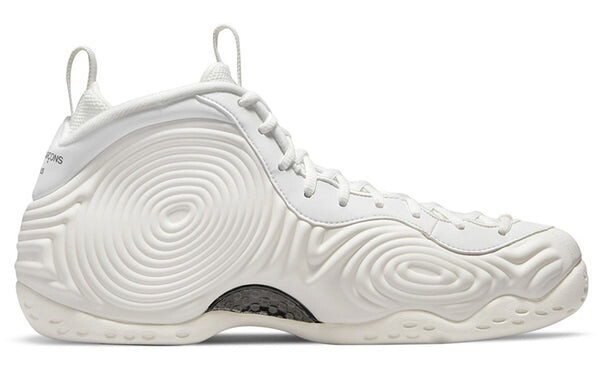Кроссовки comme des garcons homme plus x air Foamposite one Nike, белый — фото 3