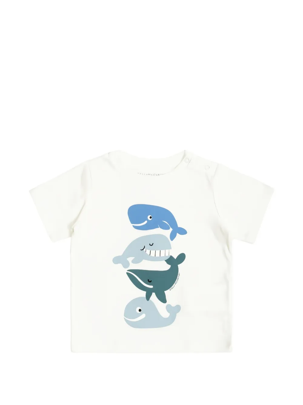 

Белая футболка с принтом "Кит" Stella Mccartney Kids, белый